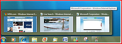Windows 7
taskbar